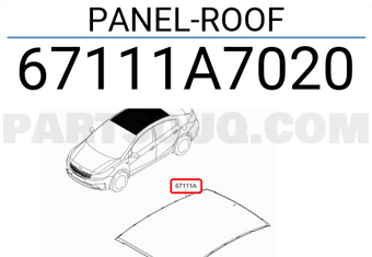 Hyundai / KIA 67111A7020 PANEL-ROOF