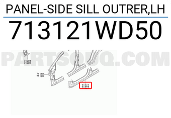 Hyundai / KIA 713121WD50 PANEL-SIDE SILL OUTRER,LH