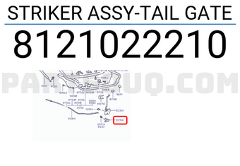 Hyundai / KIA 8121022210 STRIKER ASSY-TAIL GATE