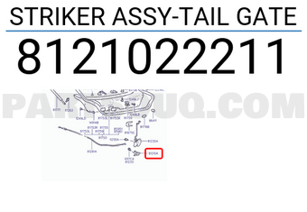 Hyundai / KIA 8121022211 STRIKER ASSY-TAIL GATE