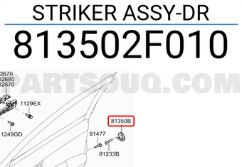 Hyundai / KIA 813502F010 STRIKER ASSY-DR