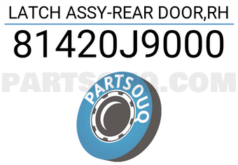 Hyundai / KIA 81420J9000 LATCH ASSY-REAR DOOR,RH
