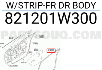 Hyundai / KIA 821201W300 W/STRIP-FR DR BODY