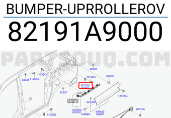Hyundai / KIA 82191A9000 BUMPER-UPRROLLEROV