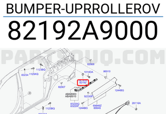 Hyundai / KIA 82192A9000 BUMPER-UPRROLLEROV
