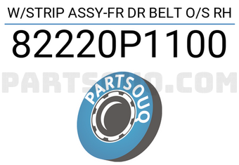 W/STRIP ASSY-FR DR BELT O/S RH 82220P1100 | Hyundai / KIA Parts