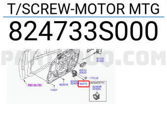 Hyundai / KIA 824733S000 T/SCREW-MOTOR MTG