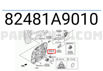 Hyundai / KIA 82481A9010 PANEL ASSY-FRONT DR MODULE,RH