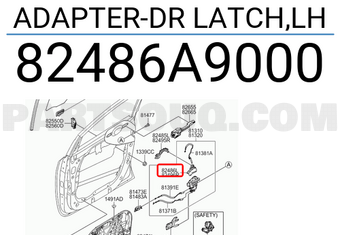 Hyundai / KIA 82486A9000 ADAPTER-DR LATCH,LH