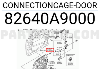 Hyundai / KIA 82640A9000 CONNECTIONCAGE-DOOR