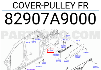 Hyundai / KIA 82907A9000 COVER-PULLEY FR