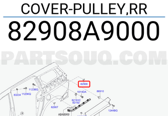 Hyundai / KIA 82908A9000 COVER-PULLEY,RR