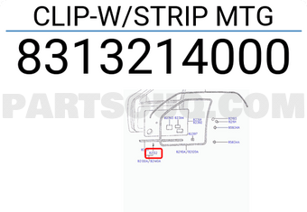 Hyundai / KIA 8313214000 CLIP-W/STRIP MTG