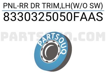 Hyundai / KIA 8330325050FAAS PNL-RR DR TRIM,LH(W/O SW)