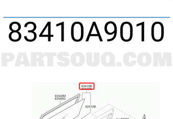 Hyundai / KIA 83410A9010 GLASS ASSY-REAR DOOR,LH