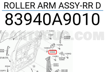 Hyundai / KIA 83940A9010 ROLLER ARM ASSY-RR D