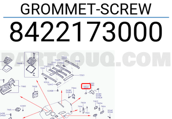 Hyundai / KIA 8422173000 GROMMET-SCREW