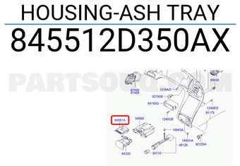 Hyundai / KIA 845512D350AX HOUSING-ASH TRAY