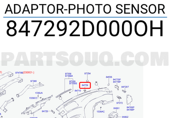 Hyundai / KIA 847292D000OH ADAPTOR-PHOTO SENSOR