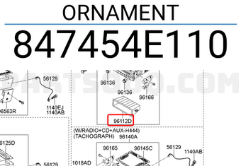 Hyundai / KIA 847454E110 ORNAMENT