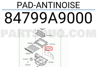 Hyundai / KIA 84799A9000 PAD-ANTINOISE