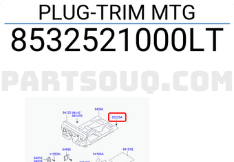 Hyundai / KIA 8532521000LT PLUG-TRIM MTG