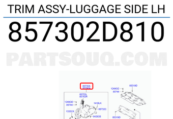 Hyundai / KIA 857302D810 TRIM ASSY-LUGGAGE SIDE LH
