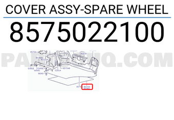 Hyundai / KIA 8575022100 COVER ASSY-SPARE WHEEL