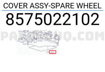 Hyundai / KIA 8575022102 COVER ASSY-SPARE WHEEL