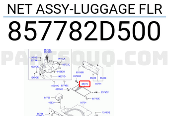 Hyundai / KIA 857782D500 NET ASSY-LUGGAGE FLR