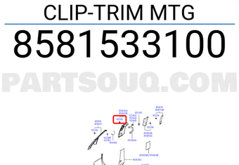 8581837000 Genuine Hyundai i30 Montaggio Clip-Trim 