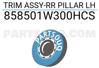Hyundai / KIA 858501W300HCS TRIM ASSY-RR PILLAR LH
