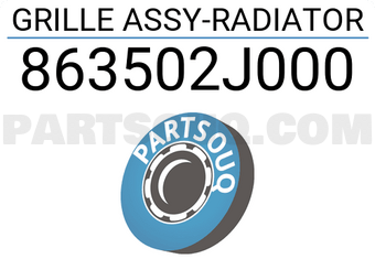 Hyundai / KIA 863502J000 GRILLE ASSY-RADIATOR