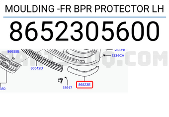 Hyundai / KIA 8652305600 MOULDING -FR BPR PROTECTOR LH