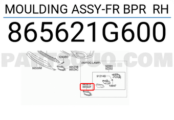 Hyundai / KIA 865621G600 MOULDING ASSY-FR BPR RH