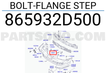 Hyundai / KIA 865932D500 BOLT-FLANGE STEP