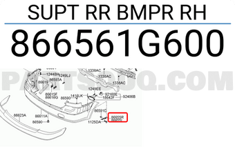 Hyundai / KIA 866561G600 SUPT RR BMPR RH