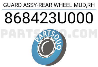 Hyundai / KIA 868423U000 GUARD ASSY-REAR WHEEL MUD,RH