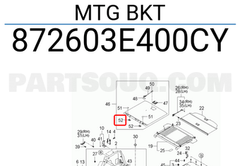 Hyundai / KIA 872603E400CY MTG BKT