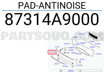Hyundai / KIA 87314A9000 PAD-ANTINOISE