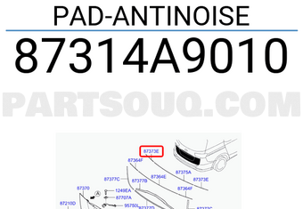 Hyundai / KIA 87314A9010 PAD-ANTINOISE