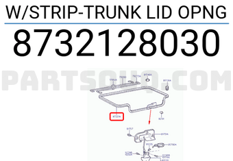 Hyundai / KIA 8732128030 W/STRIP-TRUNK LID OPNG
