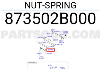 Hyundai / KIA 873502B000 NUT-SPRING