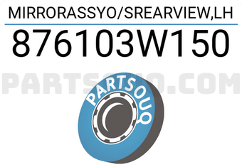 Hyundai / KIA 876103W150 MIRRORASSYO/SREARVIEW,LH