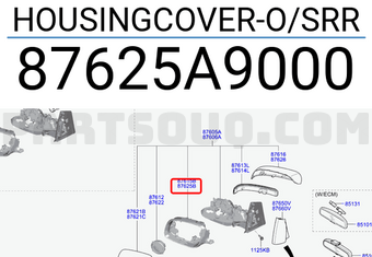 Hyundai / KIA 87625A9000 HOUSINGCOVER-O/SRR