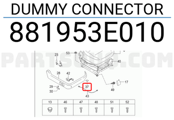 Hyundai / KIA 881953E010 DUMMY CONNECTOR