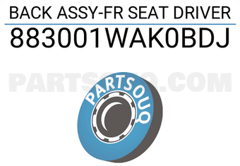 Hyundai / KIA 883001WAK0BDJ BACK ASSY-FR SEAT DRIVER