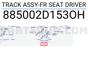 Hyundai / KIA 885002D153OH TRACK ASSY-FR SEAT DRIVER