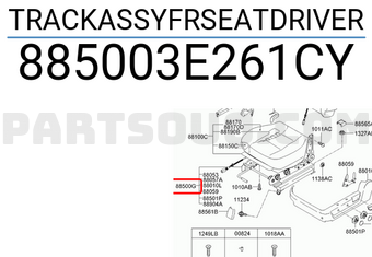 Hyundai / KIA 885003E261CY TRACKASSYFRSEATDRIVER