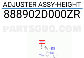 Hyundai / KIA 888902D000ZR ADJUSTER ASSY-HEIGHT